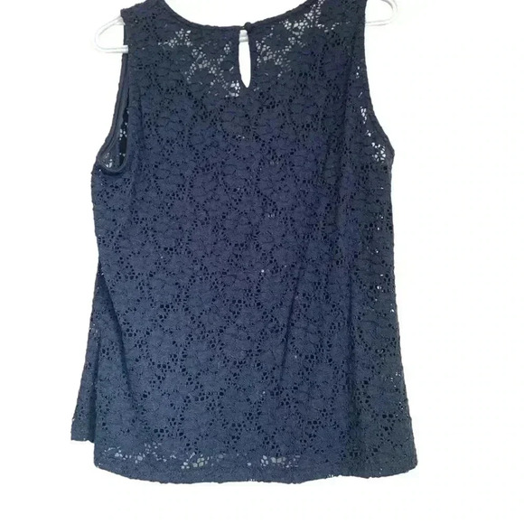 Kenneth Cole navy blue lace  tunic - Picture 2 of 4